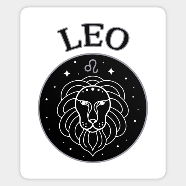 Leo Star Sign Zodiac Horoscope Cheeky Witch® Sticker by Cheeky Witch